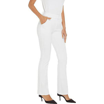 Pantalones casuales de color sólido de moda para mujer