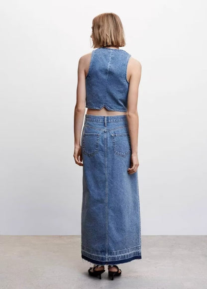 Women Fashion Casual Denim Skirt