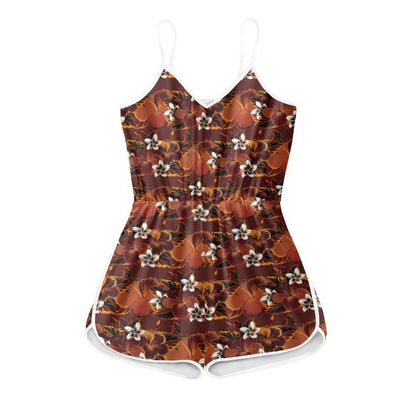 Women Fashion Casual Printed Slip Romper