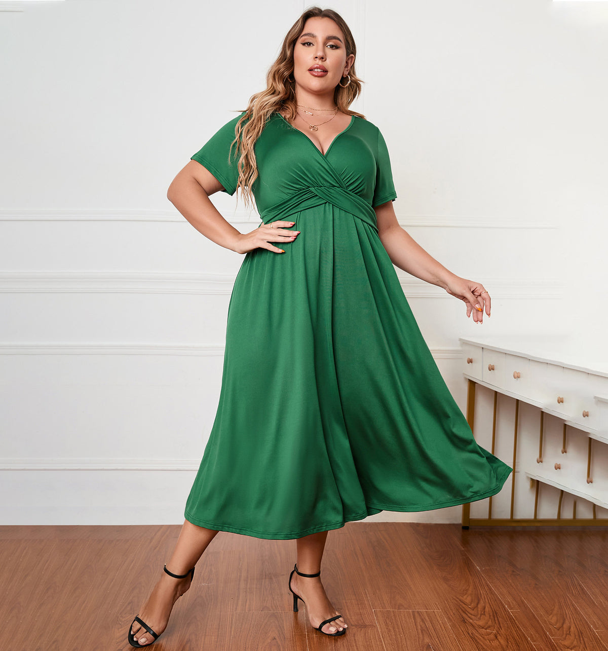 Women Fashion Casual Plus Size Loose Long Dress