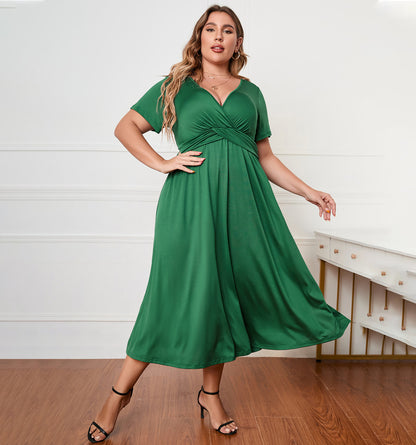 Women Fashion Casual Plus Size Loose Long Dress