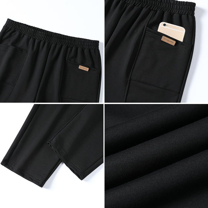 Women Fashion Casual High Waist Solid Color Stretch Leg Pants