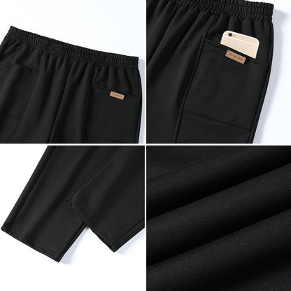 Women Fashion Casual High Waist Solid Color Stretch Leg Pants