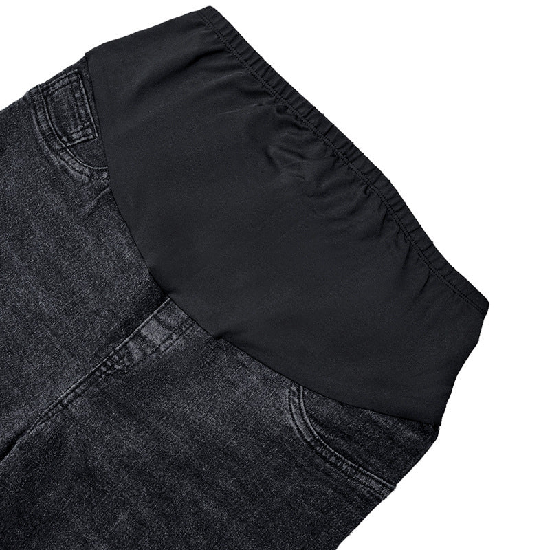 Leggings elásticos de cintura alta para embarazadas, informales, que levantan la cadera y el vientre.