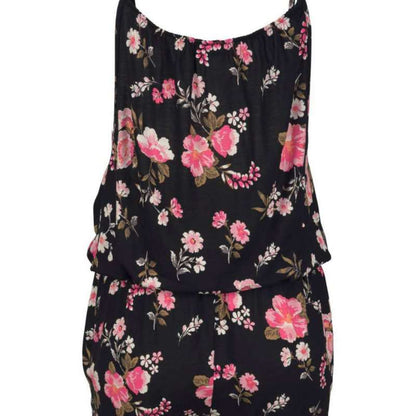 Women Fashion Casual Floral Printing Sling Loose Romper