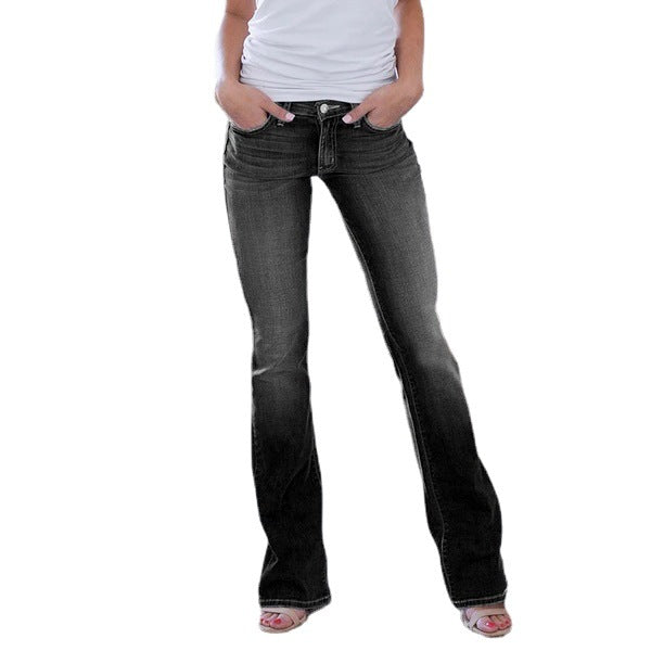 Vaqueros holgados casuales de moda para mujer