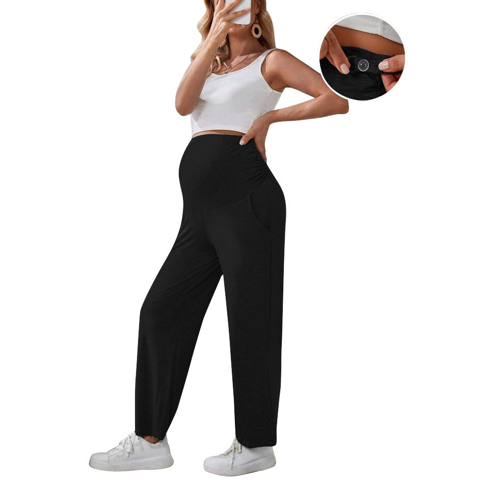Pregnant Women Fashion Casual Loose High Waist Pants