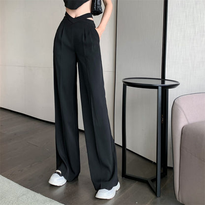 Fashion Women Wide-Leg Casual Summer High Waist Loose Pants