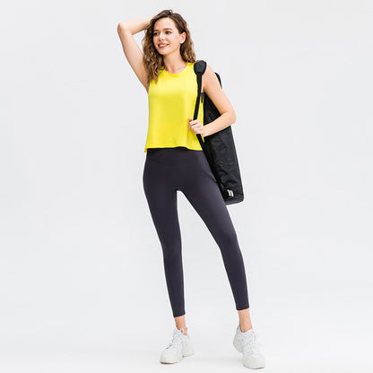 Chaleco deportivo informal holgado para mujer, sin mangas, transpirable y de secado rápido