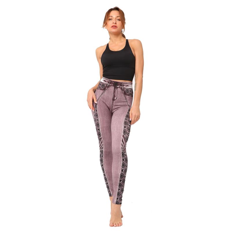 Women High Waist Printed Casual Slim Fashion Leggings Pants