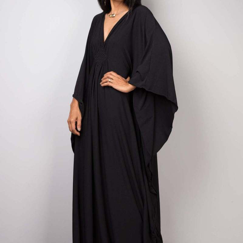 Women Polyester Loose Robe Vacation Casual Beach Swimwear Solid Color Coveruo Dress