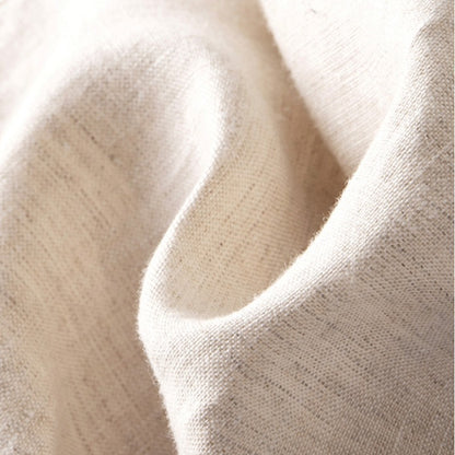 Women Fashion Casual Cotton Linen Solid Color High Waist Wide Leg Pants