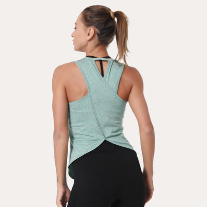 Chaleco deportivo de yoga transpirable e informal para mujer