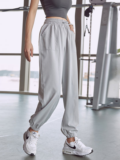 Women Casual Solid Color Loose Sport Joggers