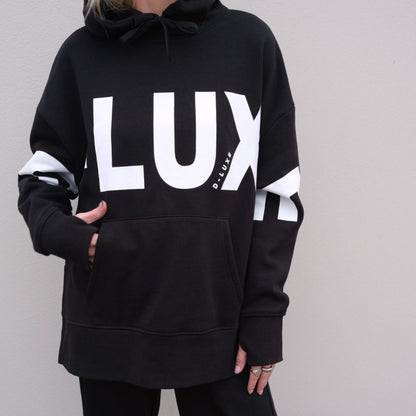 Sudadera con capucha de manga larga con estampado de letras de moda informal para mujer