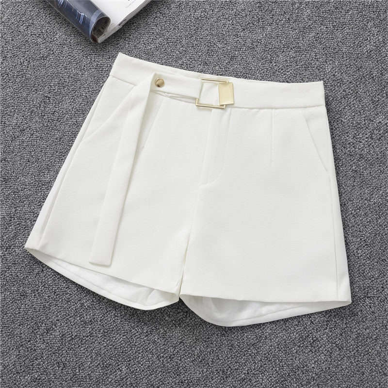 S-3XL Women Summer Casual Loose High Waist Wide Leg A-Line Shorts