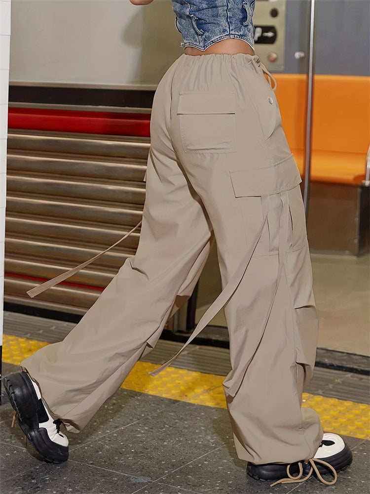 Pantalones cargo holgados casuales de moda para mujer