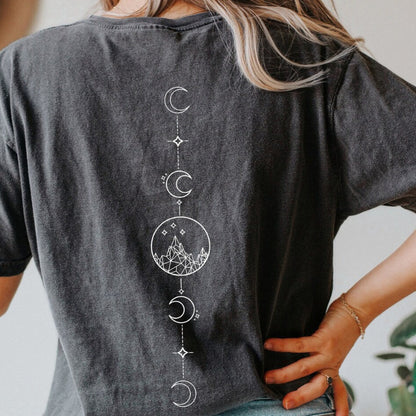 Camiseta de manga corta con cuello redondo y estampado informal para mujer