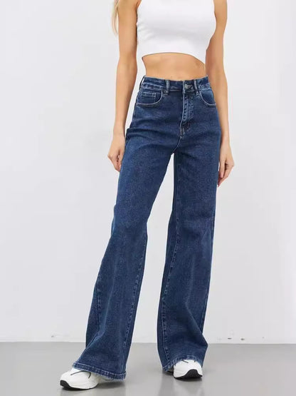 Women Summer Fashion High Waist Casual Jeans