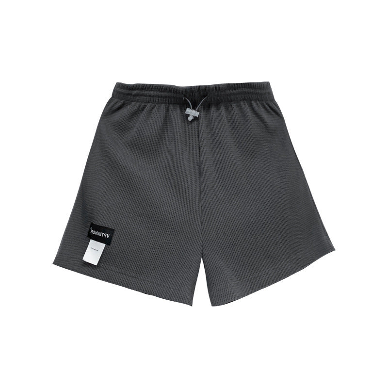 Pantalones cortos casuales de pierna ancha de color liso para mujer