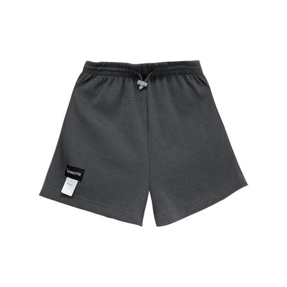 Pantalones cortos casuales de pierna ancha de color liso para mujer