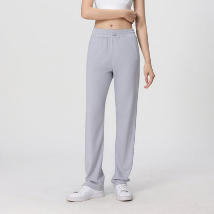 Women'S Casual Solid Color Yoga Breathable Straight Leggings