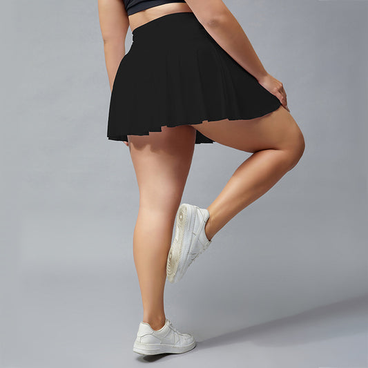 Falda de tenis deportiva para mujer, informal, de talla grande, de secado rápido, transpirable y antideslizamiento