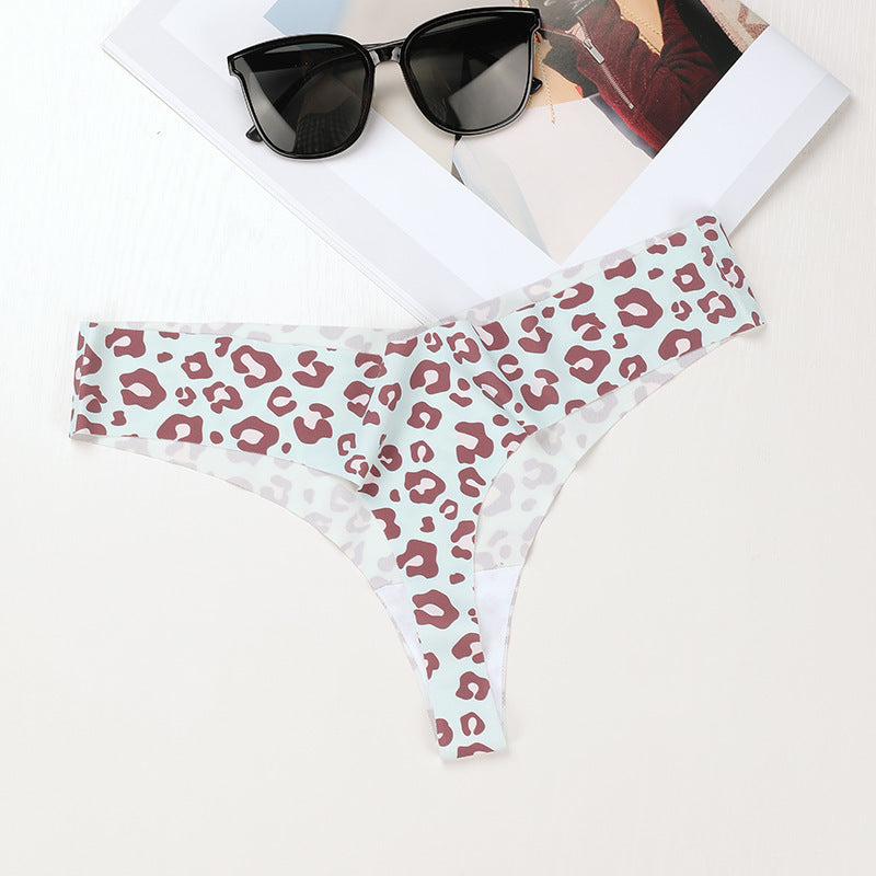 Braguitas deportivas informales de secado rápido y transpirables con estampado de leopardo para mujer