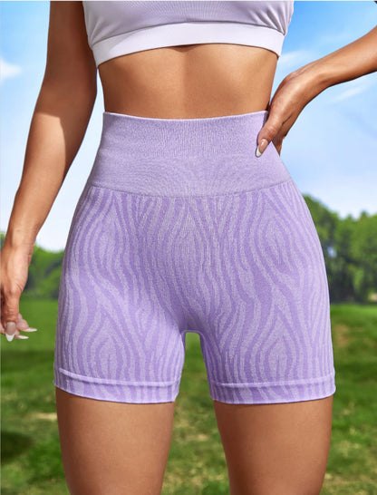 Pantalones cortos deportivos de yoga, fitness, cintura alta, ajustados, informales, a la moda para mujer