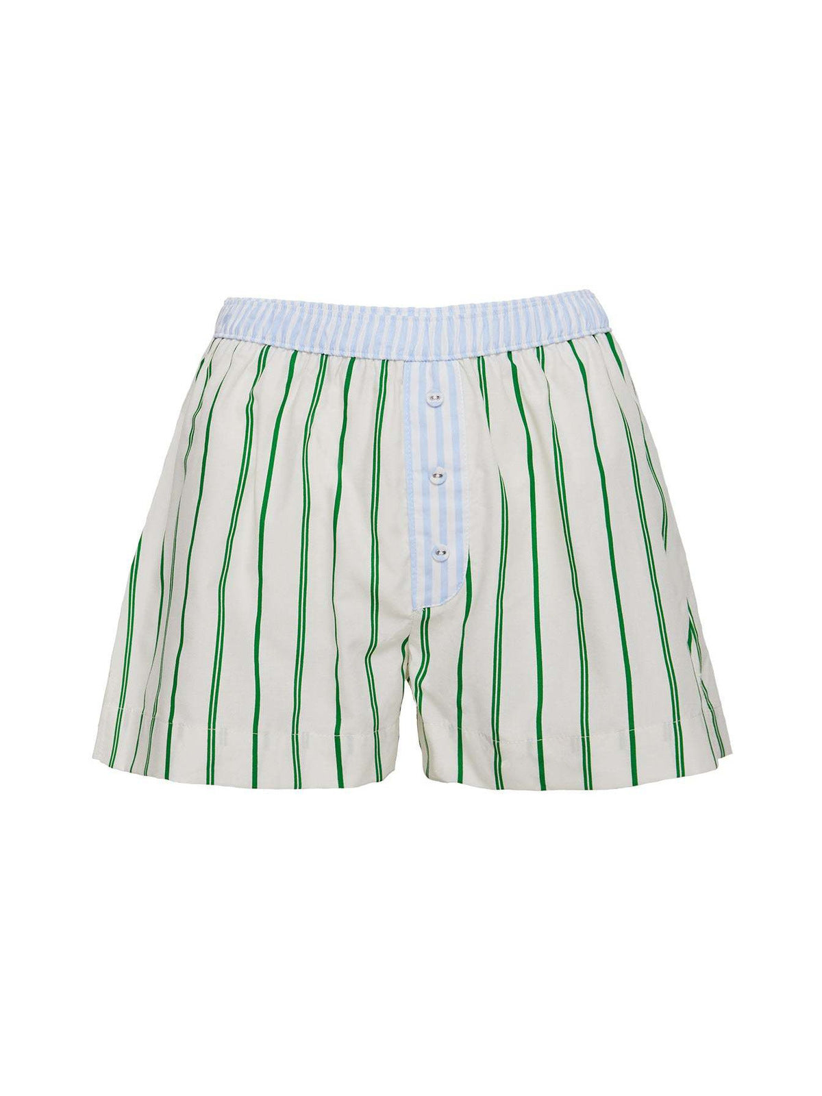 Women Fashion Casual Loose Stripe Shorts