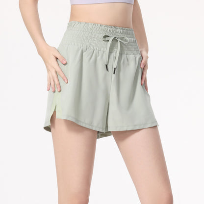 Pantalones cortos deportivos casuales de color sólido para mujer