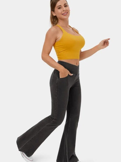 Vaqueros de cintura alta ajustados de color liso sencillos e informales a la moda para mujer