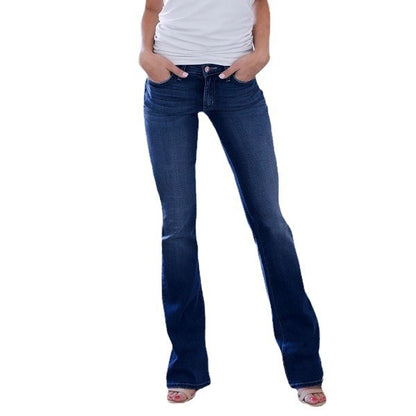 Vaqueros holgados casuales de moda para mujer