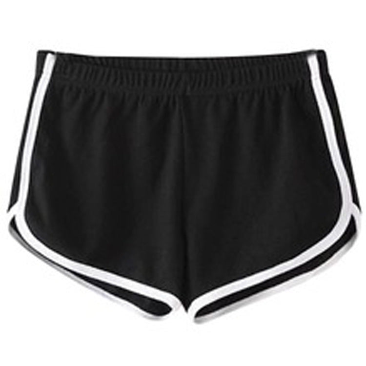 Women Casual Loose Solid Color Drawstring Shorts