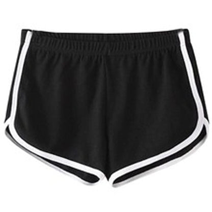 Women Casual Loose Solid Color Drawstring Shorts