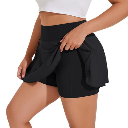 Falda deportiva de tenis para mujer, de moda, informal, de talla grande, para correr y fitness