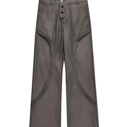 Pantalones cargo rectos sueltos de otoño para mujer con diseño de moda informal