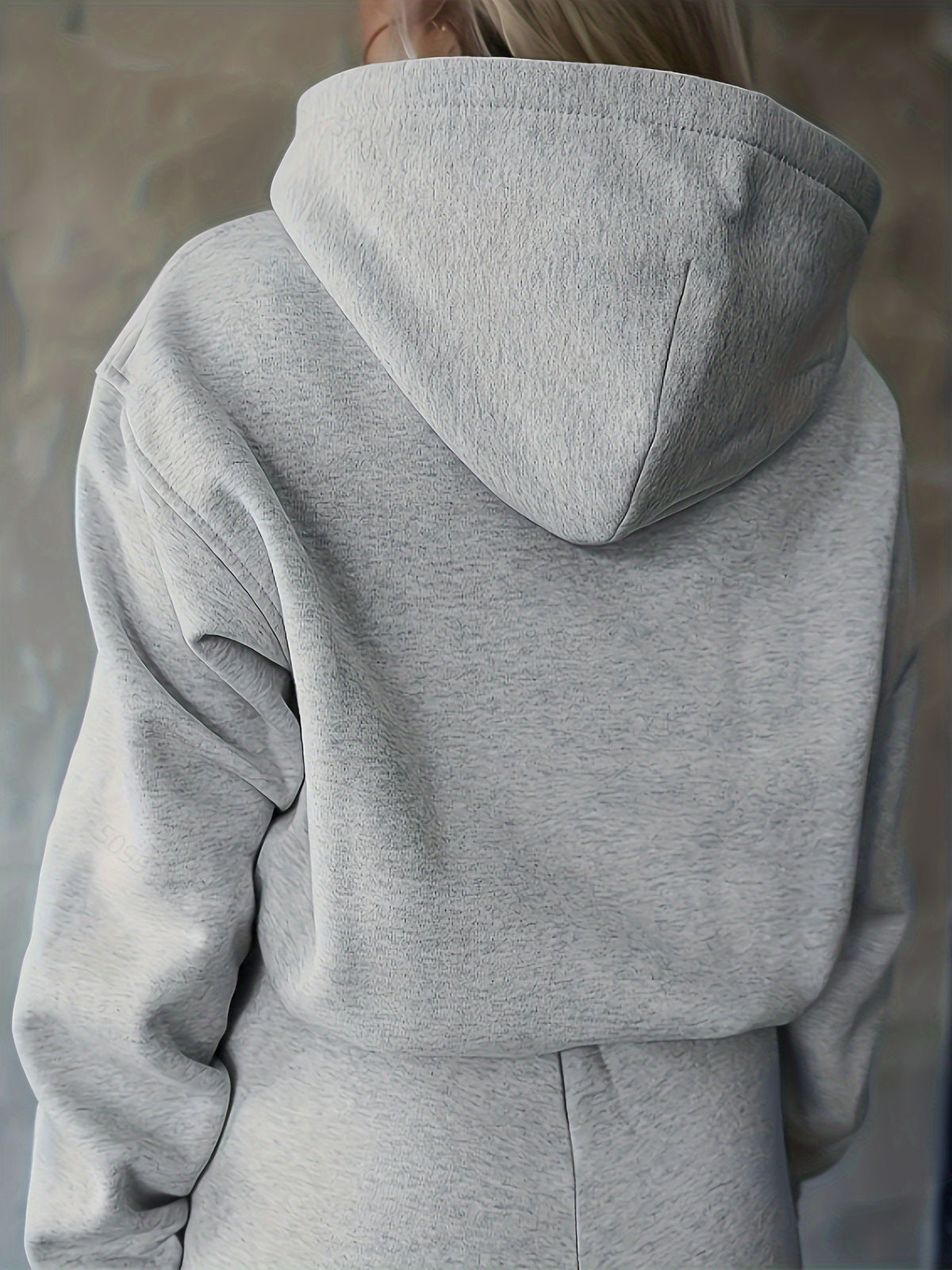 Autumn And Winter Athleisure Women Fashion Casual Letter Hoodie Sports Thickened Pants Two-Piece Set