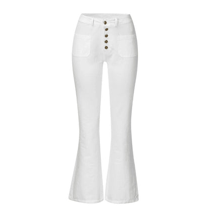 Women'S Fashion Casual High-Breasted Flared Pants