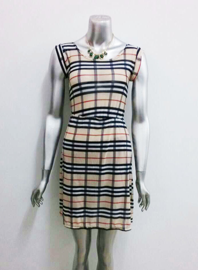 Vestido sexy de discoteca con estampado de leopardo y pata de gallo para mujer, informal, de manga corta y cuello redondo