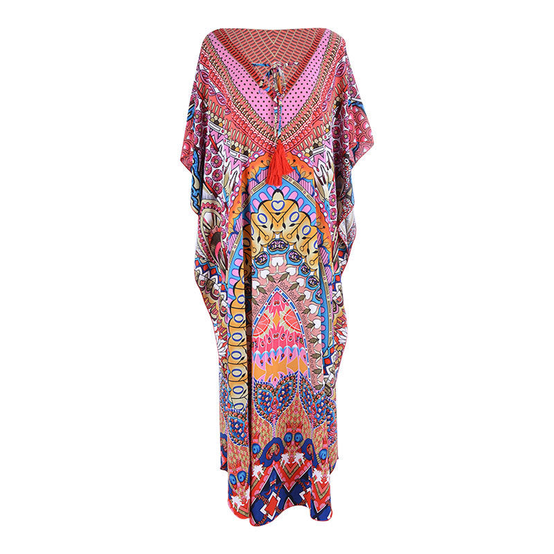 Traje de baño de playa estampado para mujer, estilo casual, para vacaciones