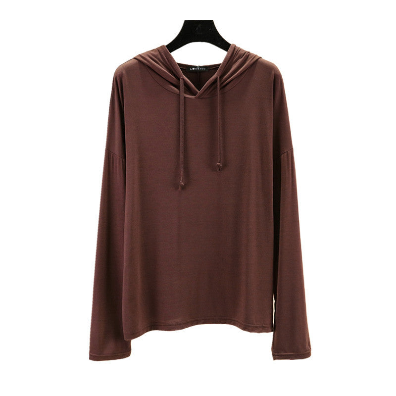 Spring And Autumn Women Fashion Casual Long Sleeve Hooded Sweatshirt