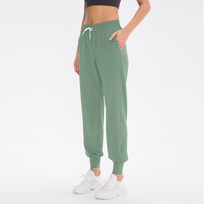 Women'S Loose Casual Drawstring Elastic Running Sports Pants