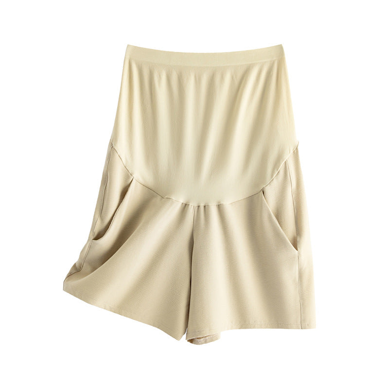 Pregnant Women Fashion Casual Loose Solid Color Thin Breathable Shorts