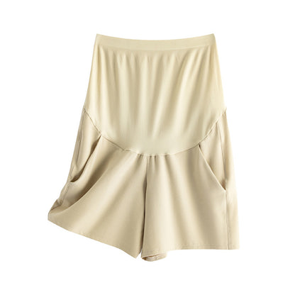Pregnant Women Fashion Casual Loose Solid Color Thin Breathable Shorts