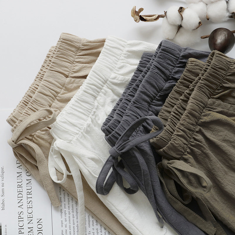 Women Summer Casual Solid Color High Waist Fashion Sports Shorts