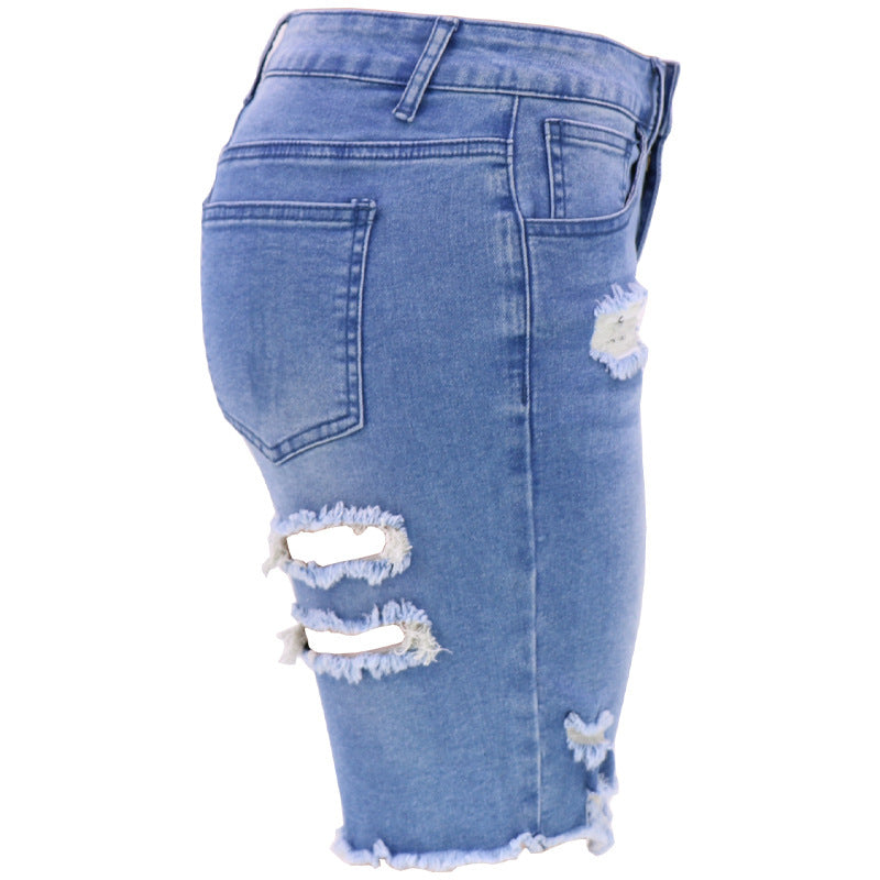 Women'S Fashion Casual Ripped Denim Shorts