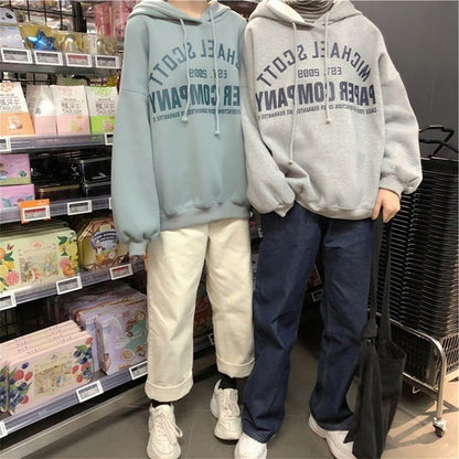 Sudadera con capucha informal con estampado de letras y forro polar para mujer