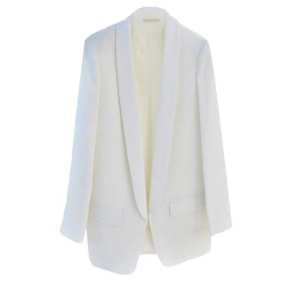 Women Fashion Casual Solid Color Slim-Fit Blazer