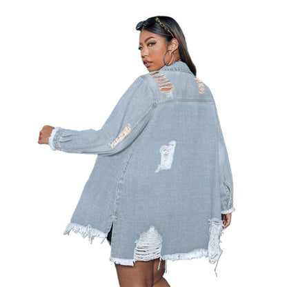 Chaqueta vaquera Rick de moda informal para mujer de calle